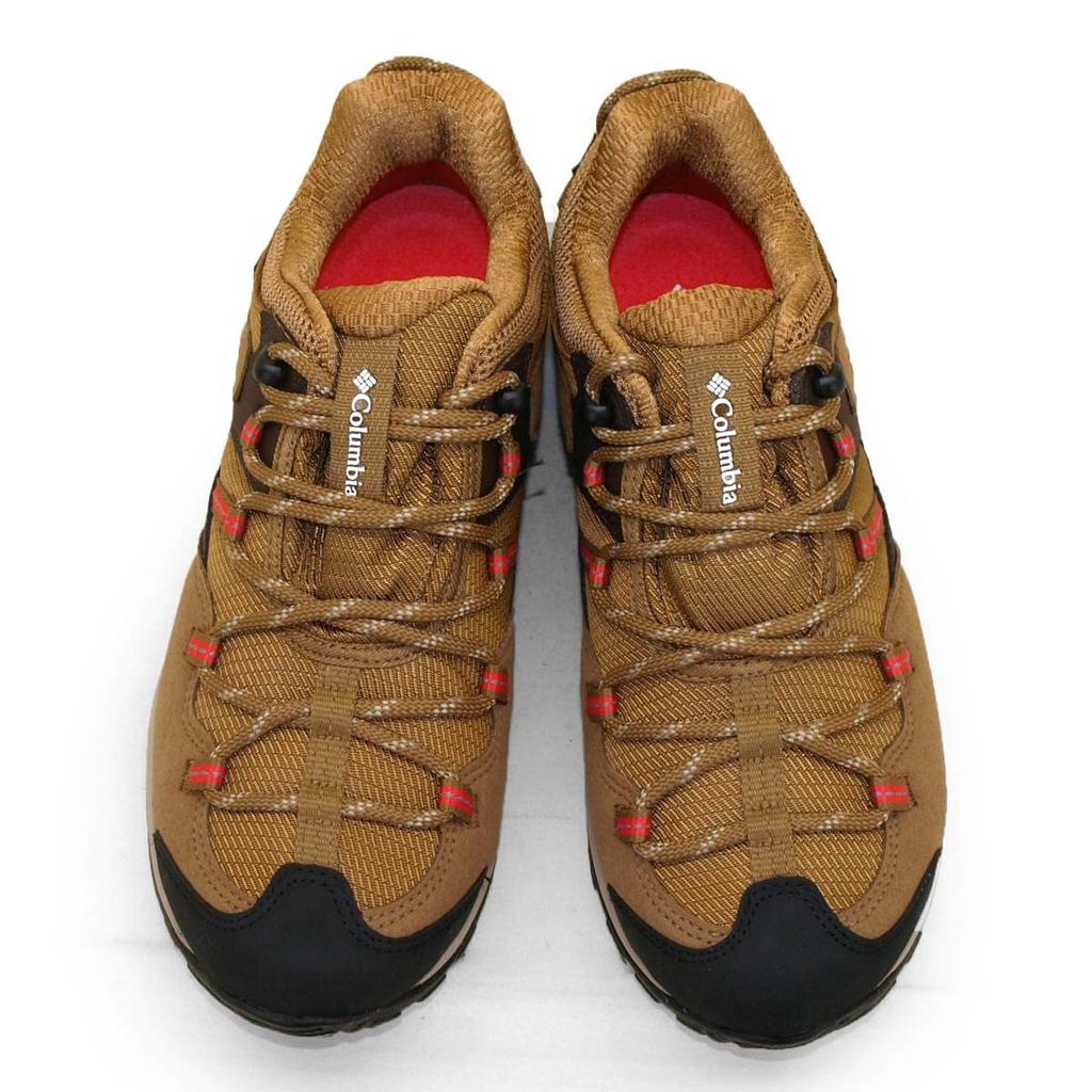 Columbia SABER V LO OUTDRY WIDE Waterproof Hiking Shoes, Women’s Wide, Beige, 25.0 cm (US 8)