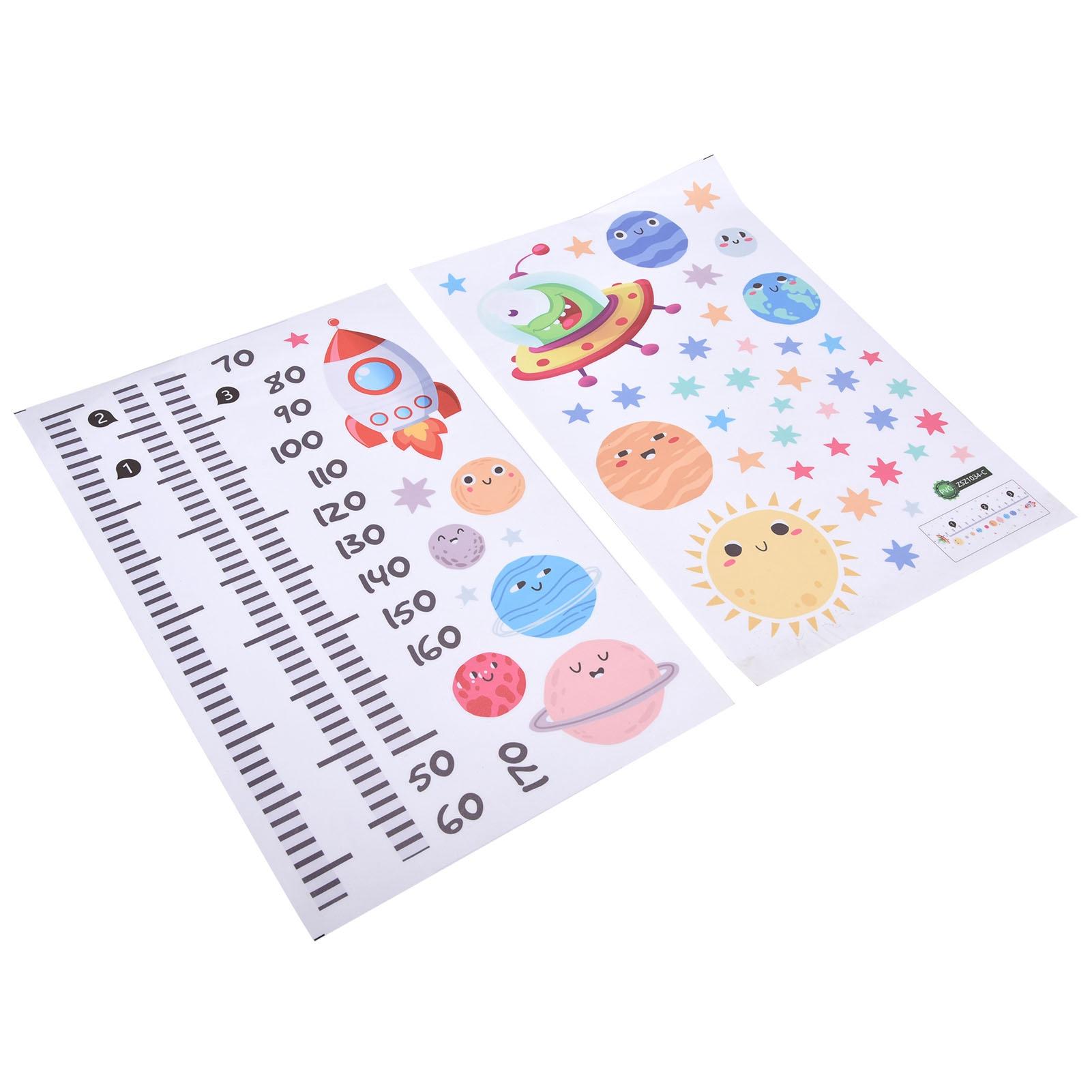 

Wall Stickers PVC Material SelfAdhesive Spaceship Cartoon Wall Sticker for Home Living Room