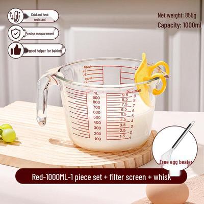 Messbecher aus Glas mit Skala
