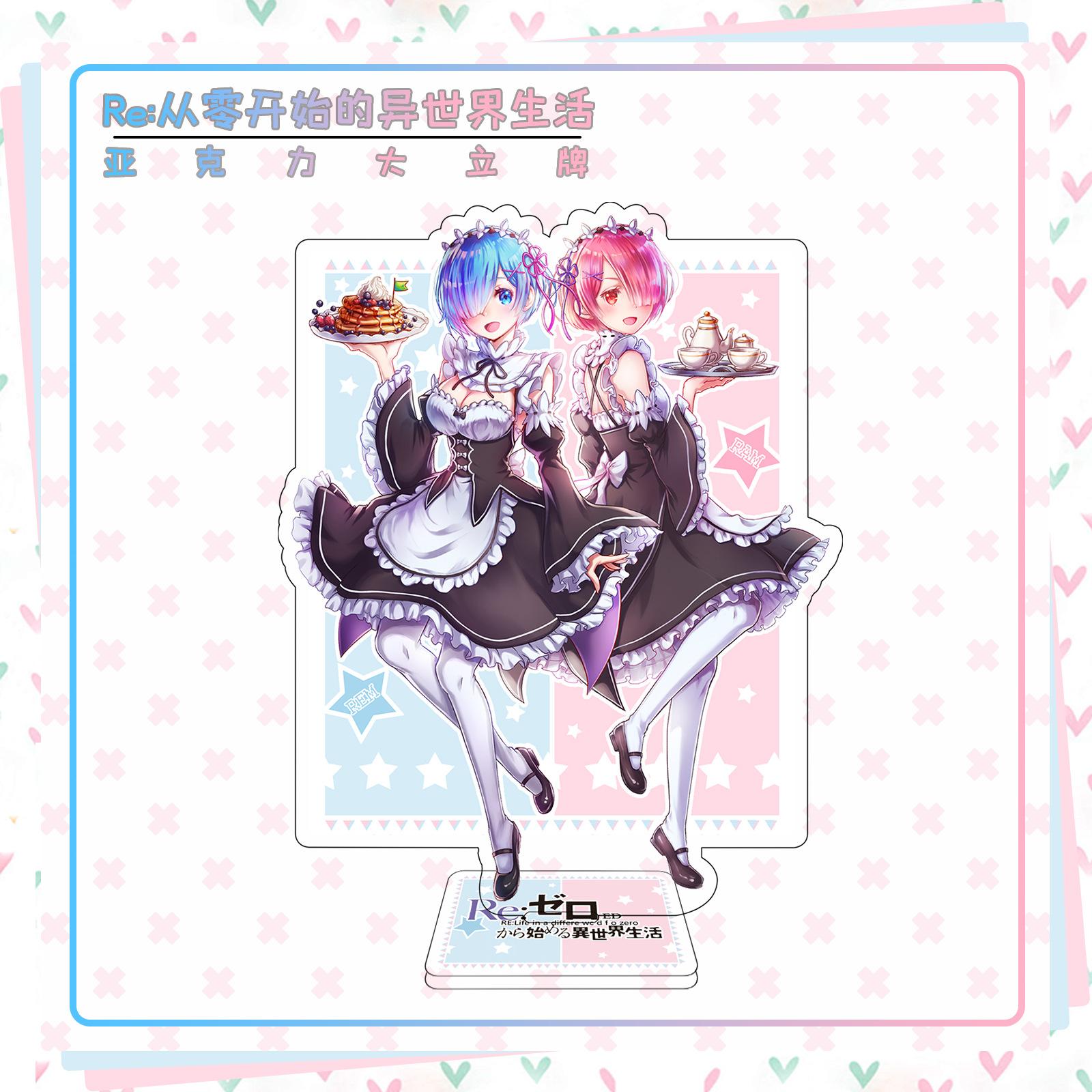 

Re:Zero Starting Life in Another World Anime Acrylic Stand Model Plate Decoration Originality Desk Figure Display Gift Cartoon 15 cm