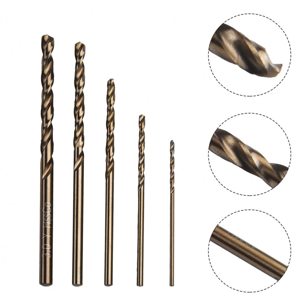 1-3mm Kobaltbohrer 5 Stück pro Satz Gold Hohe Qualität