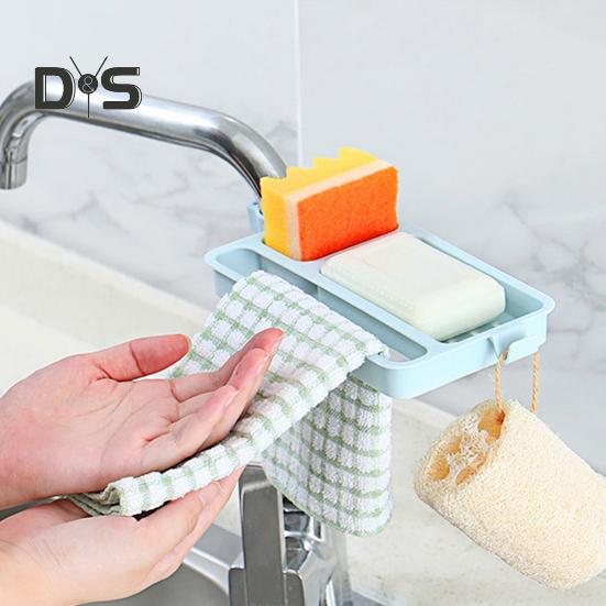 Sink Shelf Ventilation Easy Install PP Sink Caddy Sponge Holder