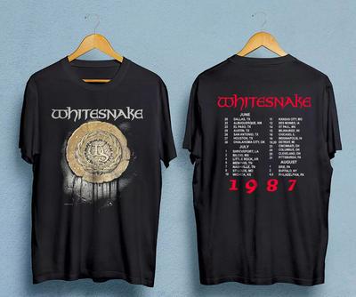 Vintage 80s WHITESNAKE Self Titled 1987 Tour Concert T Shirt