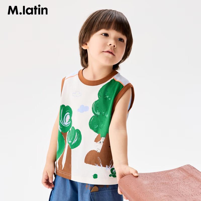 M.Latin Kids  Striped Sleeveless Knit Top 110cm