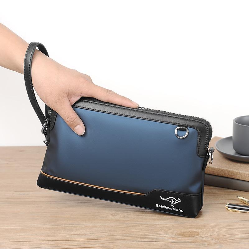Men's Handbag New Large-capacity Casual Oblique Span Portable Oxford Cloth Small Square Bag