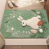 Cute Rabbit Easter Pattern Carpet Mat Rug Soft Non Slip Floor Mat for Living Room Bedroom Home Decoration Welcome Mat
