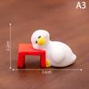 Miniaturen Figuren Niedliche Weiße Ente Tier Mikro Landschaft Ornamente Für Heim Schreibtisch Dekoration Gartenaccessoires