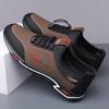 Casual men's shoes, leather shoes, men's fashion, versatile soft-soled soft-side shoes, breathable and comfortable slip-ons