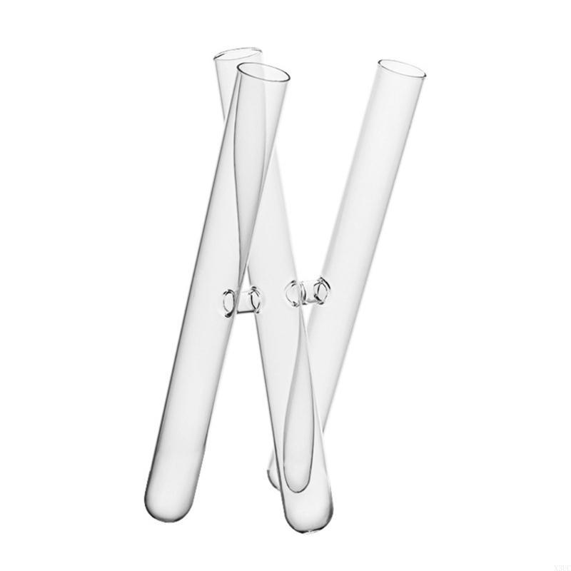 

3/4 Test Tube Glass Vases for Floral Arrangements Plant Container Home Decors X3UC