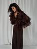 Women's Retro Tulle Irregular Ruffle Shirt - 2025 Collection