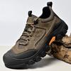 Zapatos Bajos de Senderismo para Hombre con Puntera Antideslizante, Suela Gruesa y Suave, y Diseño de Cordones – Ideales para Uso Casual al Aire Libre.
