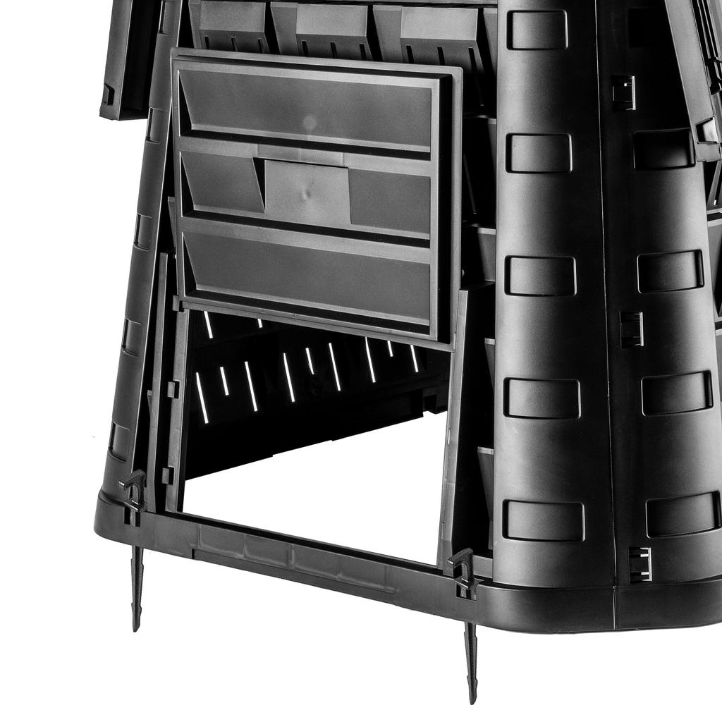 KADAX Kompostownik Ogrodowy modułowy Całoroczny mrozoodporny Nawóz Zbiornik 450L
