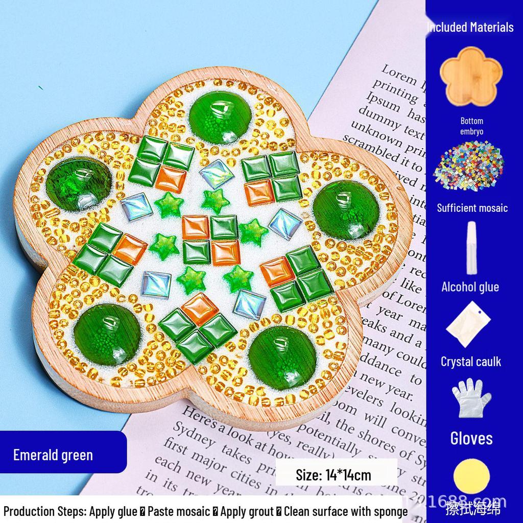 DIY Mosaic Coaster Craft Kit for Kids - Patchwork Creative Art