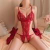 Crotchless Body Sexy Lingerie Lace Women's Underwear Open Crotch Transparent Porn Bodysuit Exotic Open Bra Erotic Outfit For Sex