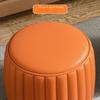 Sgabello Piccolo Imbottito Basso Profilo Design Creativo Pouf Seduta Contenitore Struttura Solida Seduta Imbottita Pouf per Ingresso