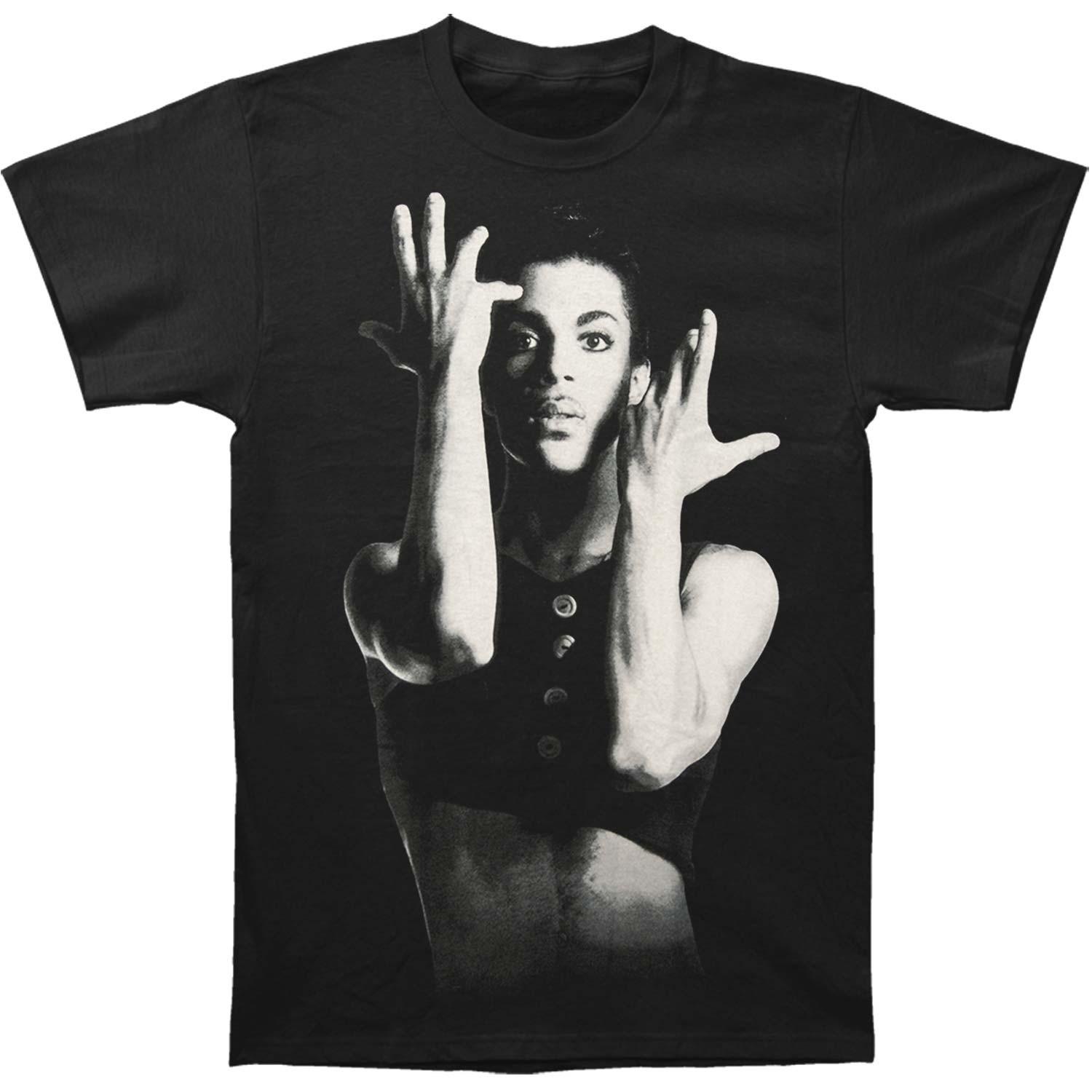 Men s Prince Parade Photo T-shirt Small Black L
