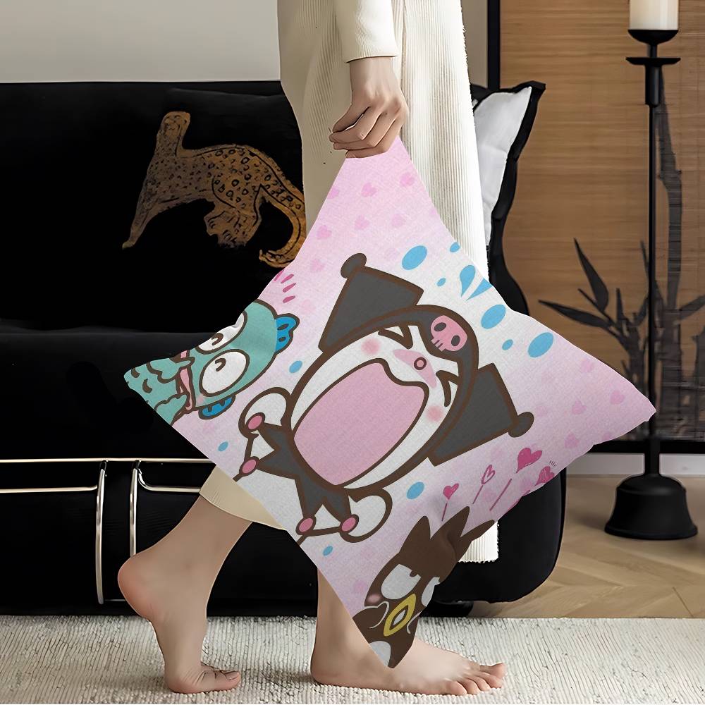 

Cute Cartoon K-Kuromi Pillow Anime Pillow Sofa Bed Head Pillow Cover Cushion Cover 45x45 cm Fashion 12x12Inch