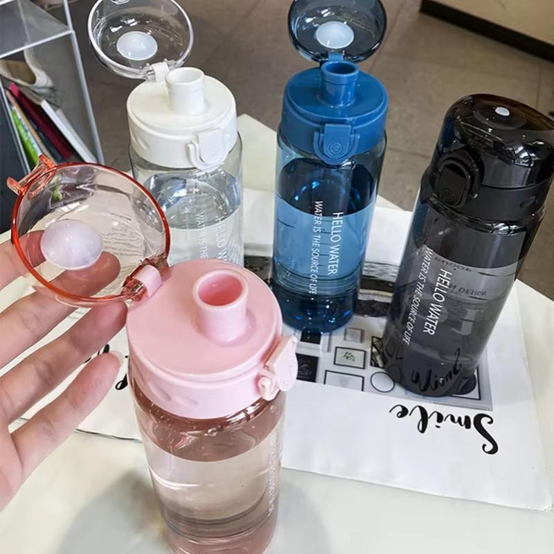 1pc Spring Summer 780ml Large Capacity Portable Water Bottle For Drinking Tea Mug Gym Outdoor Sport Camping Supplies Leakproof