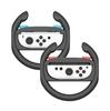 PGTECH GP-362 2Pcs For Nintendo Switch 2 Controller Racing Game Steering Wheel Left and Right Joy-Con Wheel Bracket