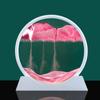 3D Moving Sand Art Picture Round Glass Deep Sea Sandscape Hourglass Quicksand Craft Flowing Sand Painting Office Home Decor Gift