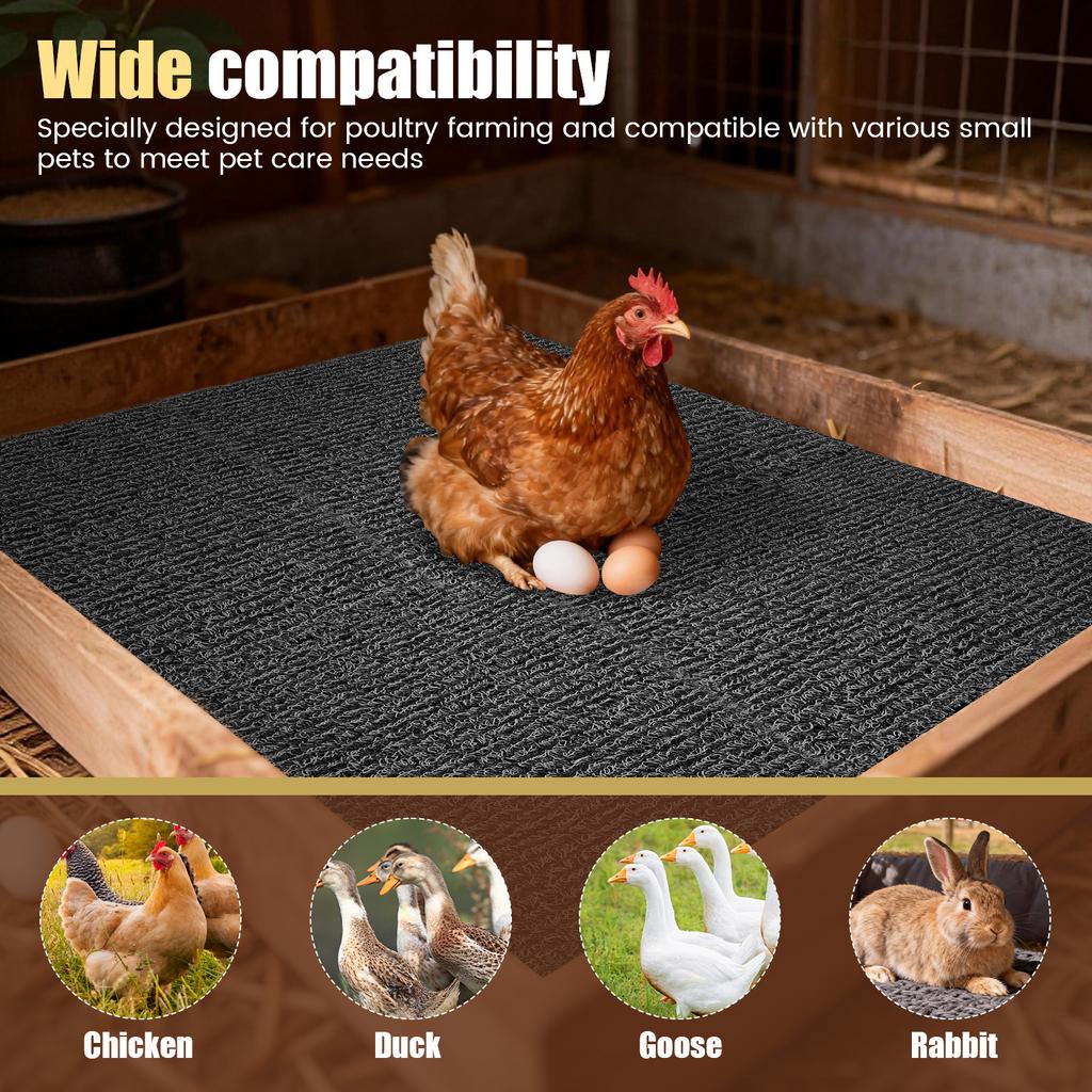 12 Pcs Chicken Nesting Pad Reusable Nesting Hens Bedding Mats for Egg Laying Box Liner Plastic Nest Box Pad Poultry House