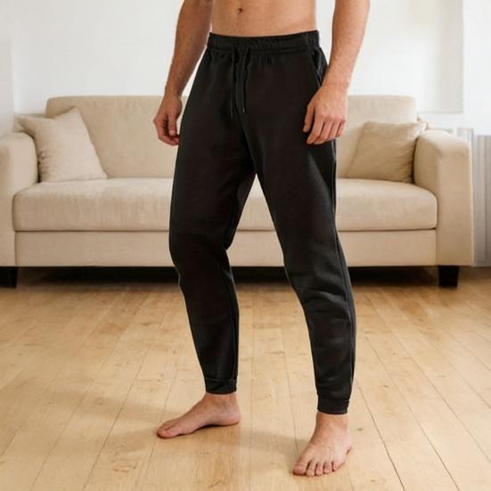 Men Jogger Pants Drawstring Waist Workout Pants Solid Color Sweatpants Athletic Trousers for Gym Running Bodybuilding Outdoor Sports