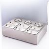 Handun 1/9 Stainless Steel Sloped Gastronorm Rack Set