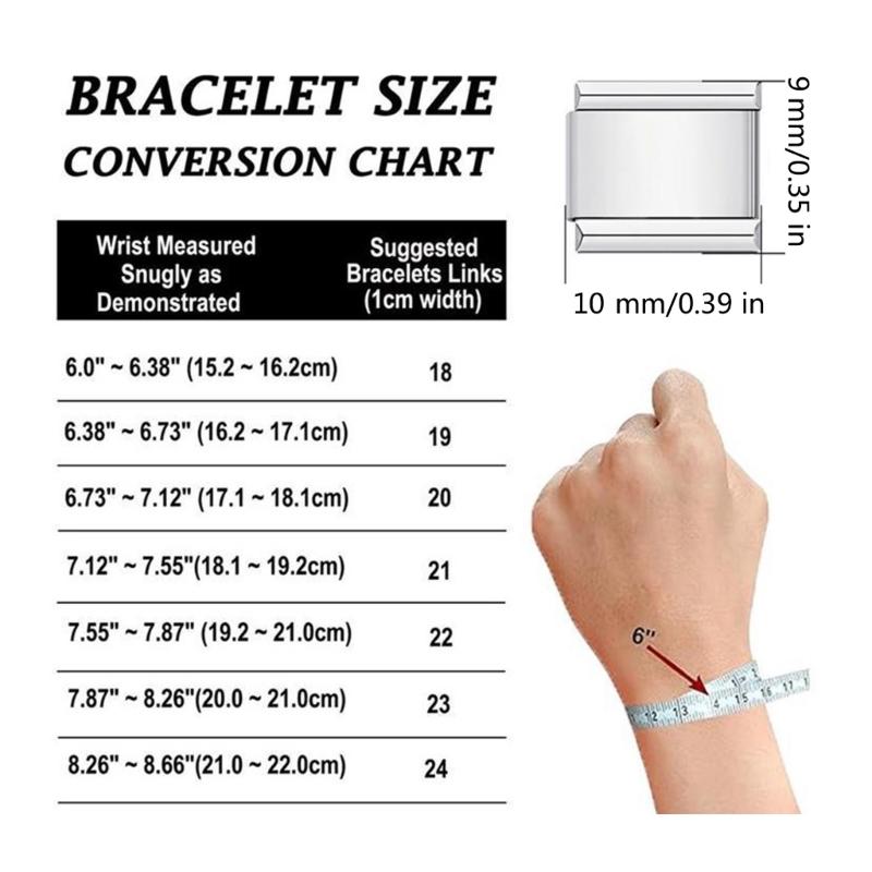 Fashion Flower Charm Italian Links Fit for 9mm Bracelet Stainless Steel Jewelry Making DIY Handmade Women Jewelry Gift