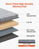 Carpet Tiles 457x457 Mm, 10 Pack Peel and Stick Carpet Square Rug, Self Adhesive Commercial Floor Soft Padded for Seamless Cover 2.1, Easy DIY