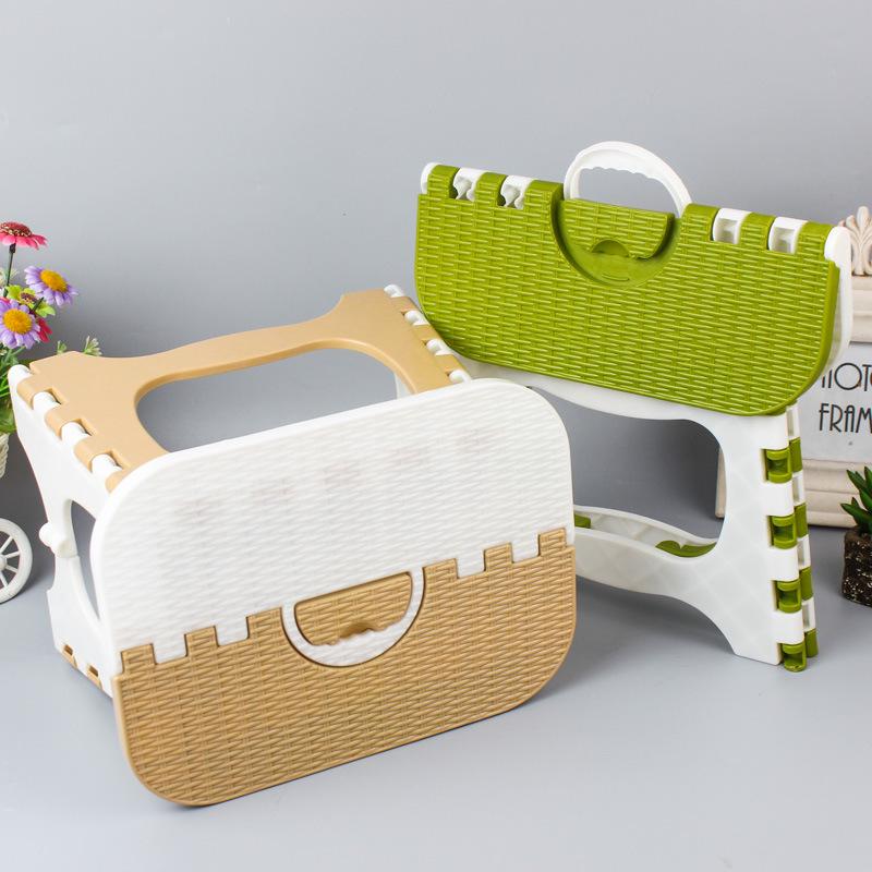 BD-03 Bambusmuster Tragbarer Klapphocker für Kinder & Erwachsene