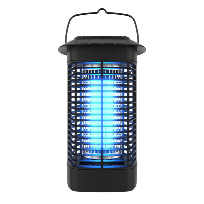 Black Indoor High-voltage Portable ABS Flame-retardant Material Mosquito Killer 360 ° Mosquito Trap Lamp Electric Mosquito Repellent Lamp