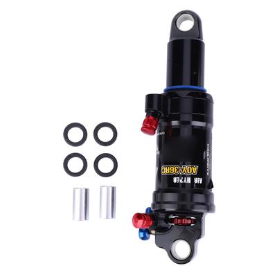Mountain Bike Shock Absorber 165mm Steel Adjustable Damping Rear Shock Accessory Black
