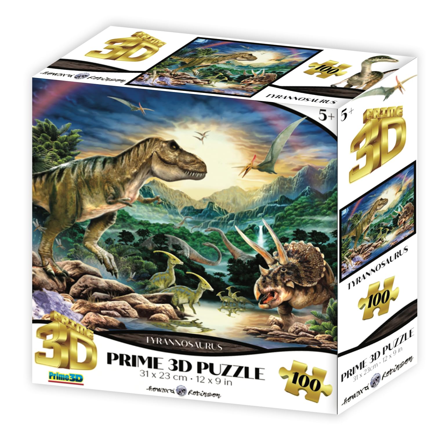 

Yamasan Prime 3D Howard Robinson Tyrannosaurus 13543, Finished Size: 31 x 23 cm 100 Pieces