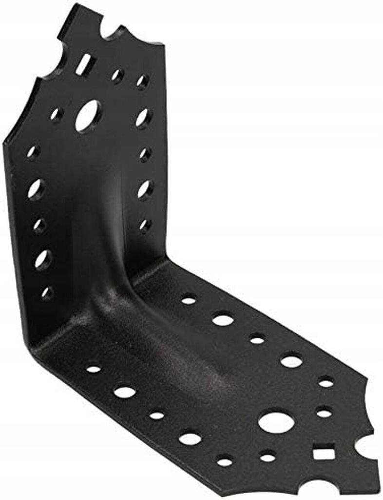 Angle bracket with transverse 115x115x65x2.5 black