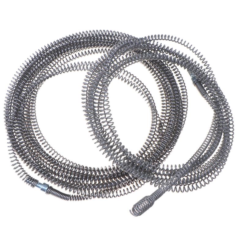 Durable Steel Spring Drain And Toilet Unclogging Cable, 5/10M Length, Compatible With Drills And Includes Connector