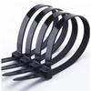 100 Pieces Black Red 4x200mm Cable Ties Fastening Rings Reusable Cable Zipper Ties Removable Multifunctional Anti-Corrosion Ties