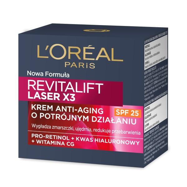 Loreal Revitalift Laser X3 Krem Przeciwzmarszczkowy Spf20 Na Dzień 50Ml