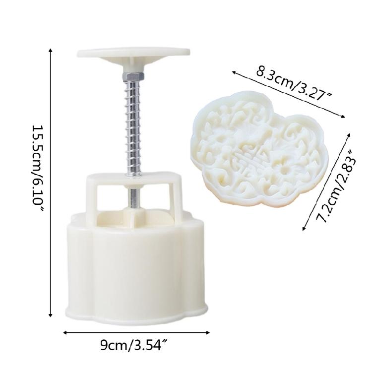 Hand-Pressure Moon Cake Mould Cake Moon Stamp Pastry Tool Thickness Adjustable