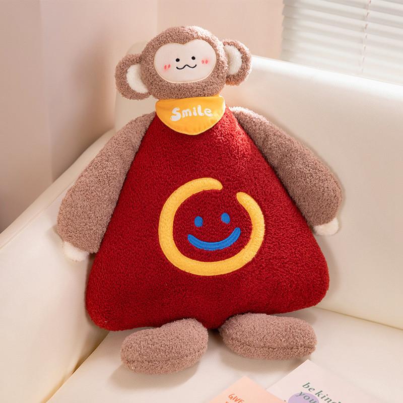 Elephant Cute Smile Cat Monkey Pig Plush Toy Cartoon Girl Living Room Doll Sofa