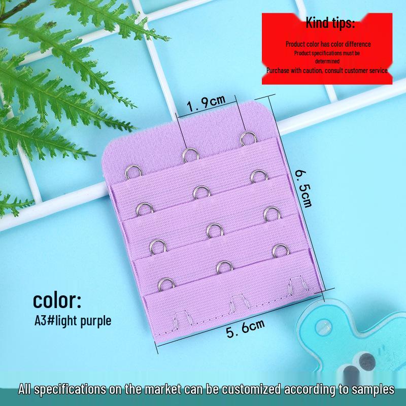 Bra Extension Buckle: 4 Rows, 3 or 4 Buckle Options, Stainless Steel, Large Size Adjustable Extender.