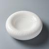BRWhite Izolująca Płyta Dwustronna Talerz Serwowania Ceramiczny Okrągły Gruba Talerz do Zupy Naczynie na Przekąski Danie z Łososia Naczynia RestauracyjneEY
