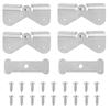 Universal Downspout Gutter Hinge Adjustable Gutter Extension Hinge Versatile Aluminum Gutter Hinge Set for Easy Flip Up