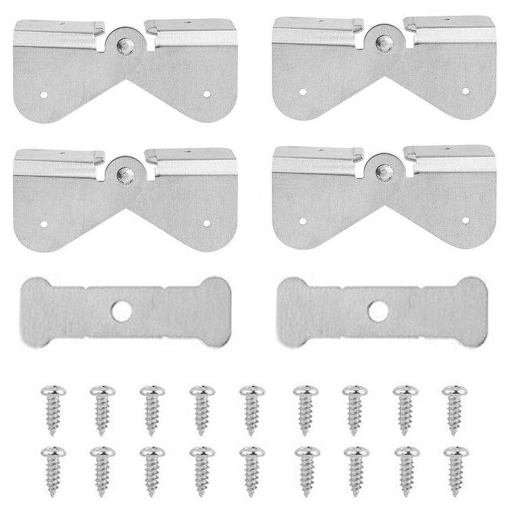 Universal Downspout Gutter Hinge Adjustable Gutter Extension Hinge Versatile Aluminum Gutter Hinge set for Easy Flip Up