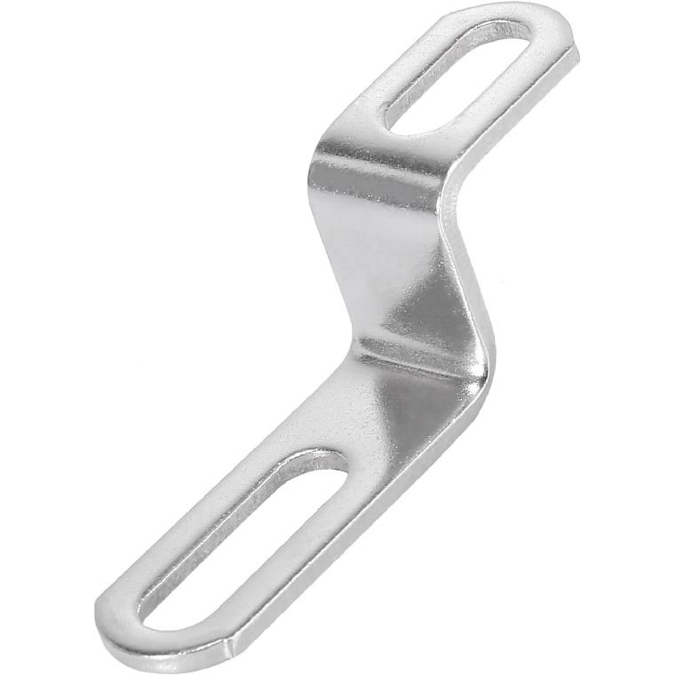 

20mm 30mm 0.8 1.18 Motorcycle Exhaust Pipe Bracket Z Shape Muffler Mounting Clamp Stainless Steel Silver Tone Replacement