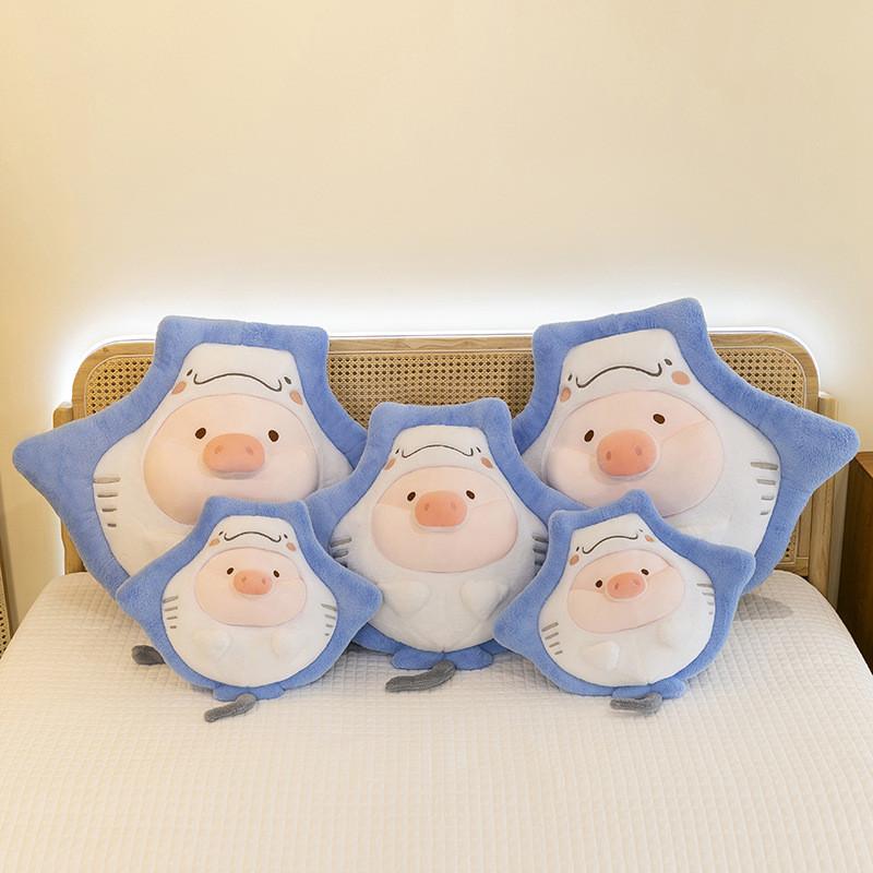 Manta Lulu Plush Pillow With Long Faux Fur For Kids And Adults