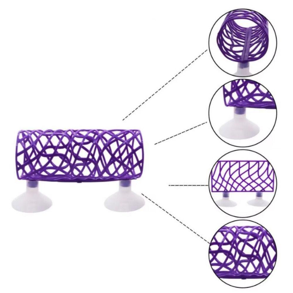 2pcs/set Flexible Betta Hidden Resting Tube Plastic Betta Fish Tunnel  Home Fish Tank