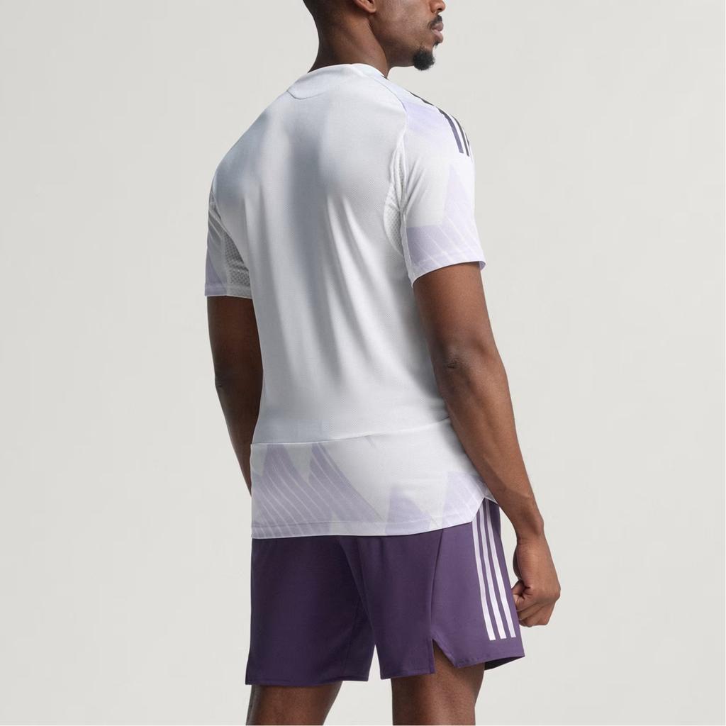 Adidas Manchester United 25/26 Away Authentic Logo Letter Stripe Short Sleeve Football Shirt Men Football Shirt JI7424