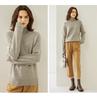 Women's 2025 Autumn/Winter Cashmere High Neck Sweater - Soft, Thick, Solid Color, Stacked Collar.