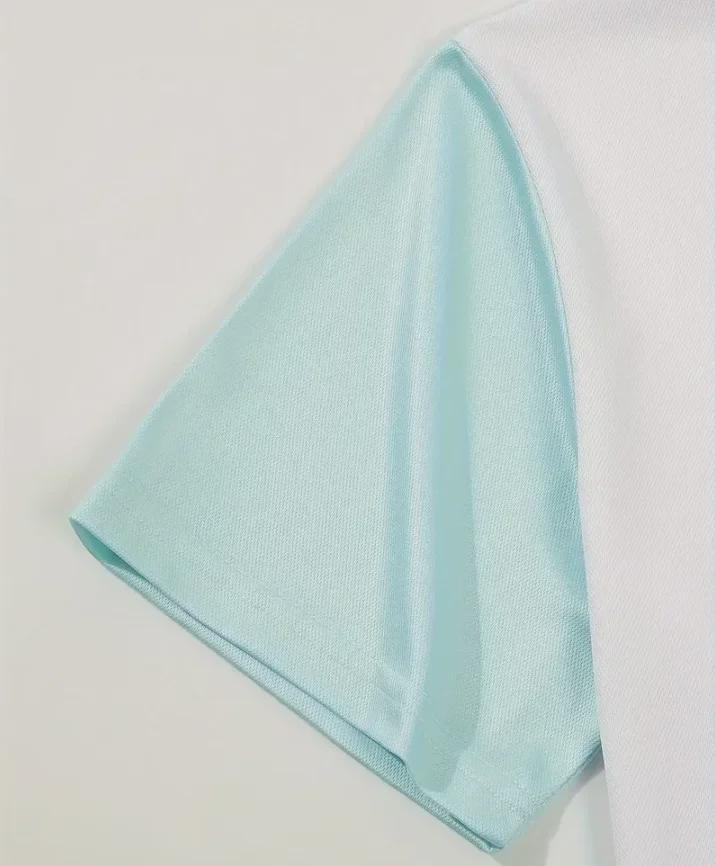 2024 Herren Sommer Poloshirt mit Kontrasttasche - Modischer Kurzarm-Style