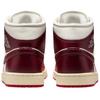 Jordan Air Jordan 1 Abrasion Resistant Abrasion Resistant Mid top Vintage Basketball Shoes Women's Red White BQ6472-119